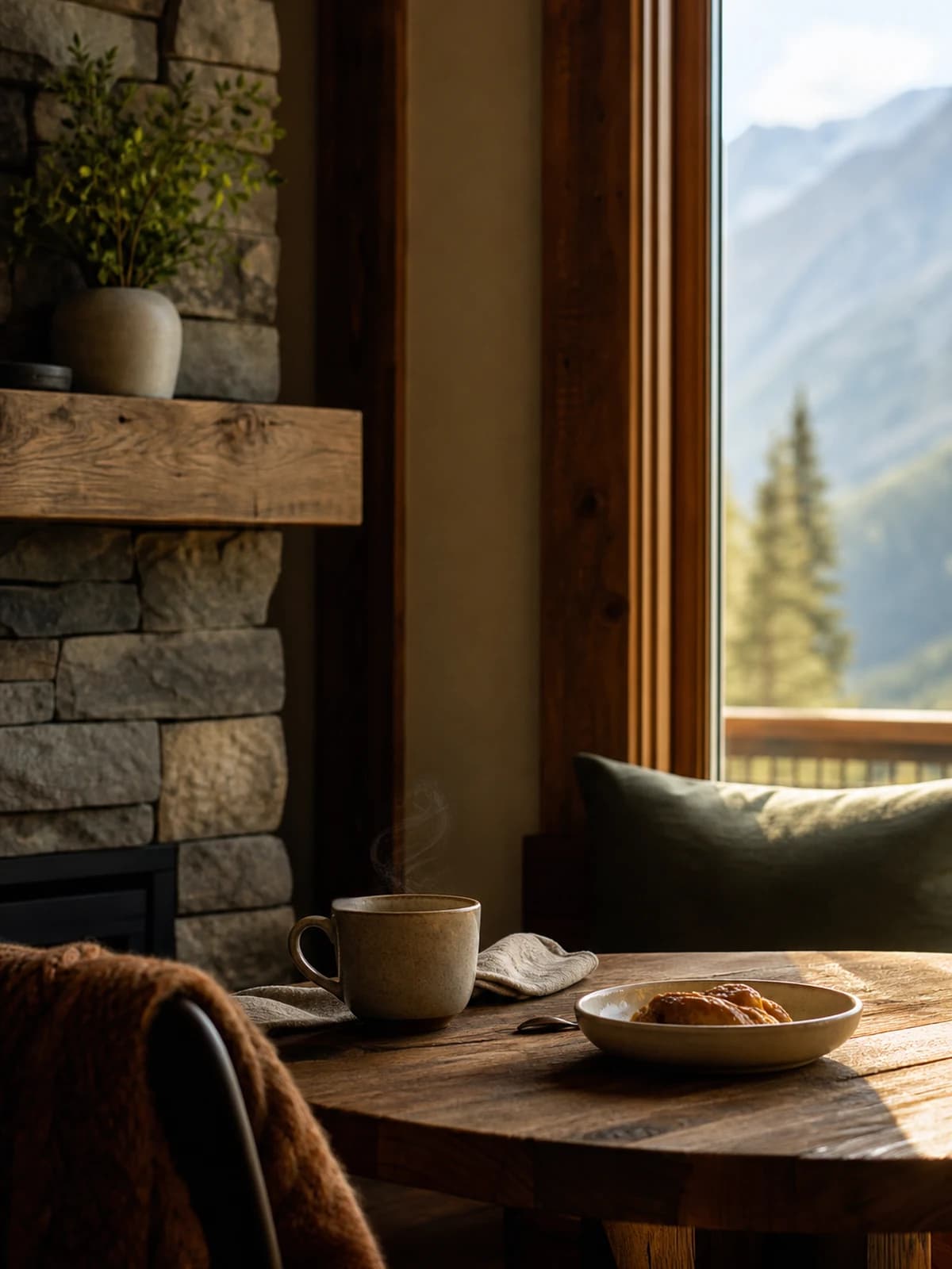 The first morning at Cedar & Stone