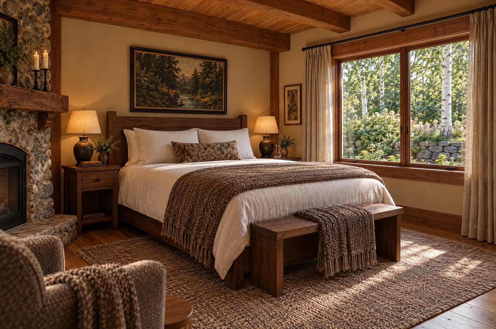 Cedar Bough Room at Cedar & Stone Lodge