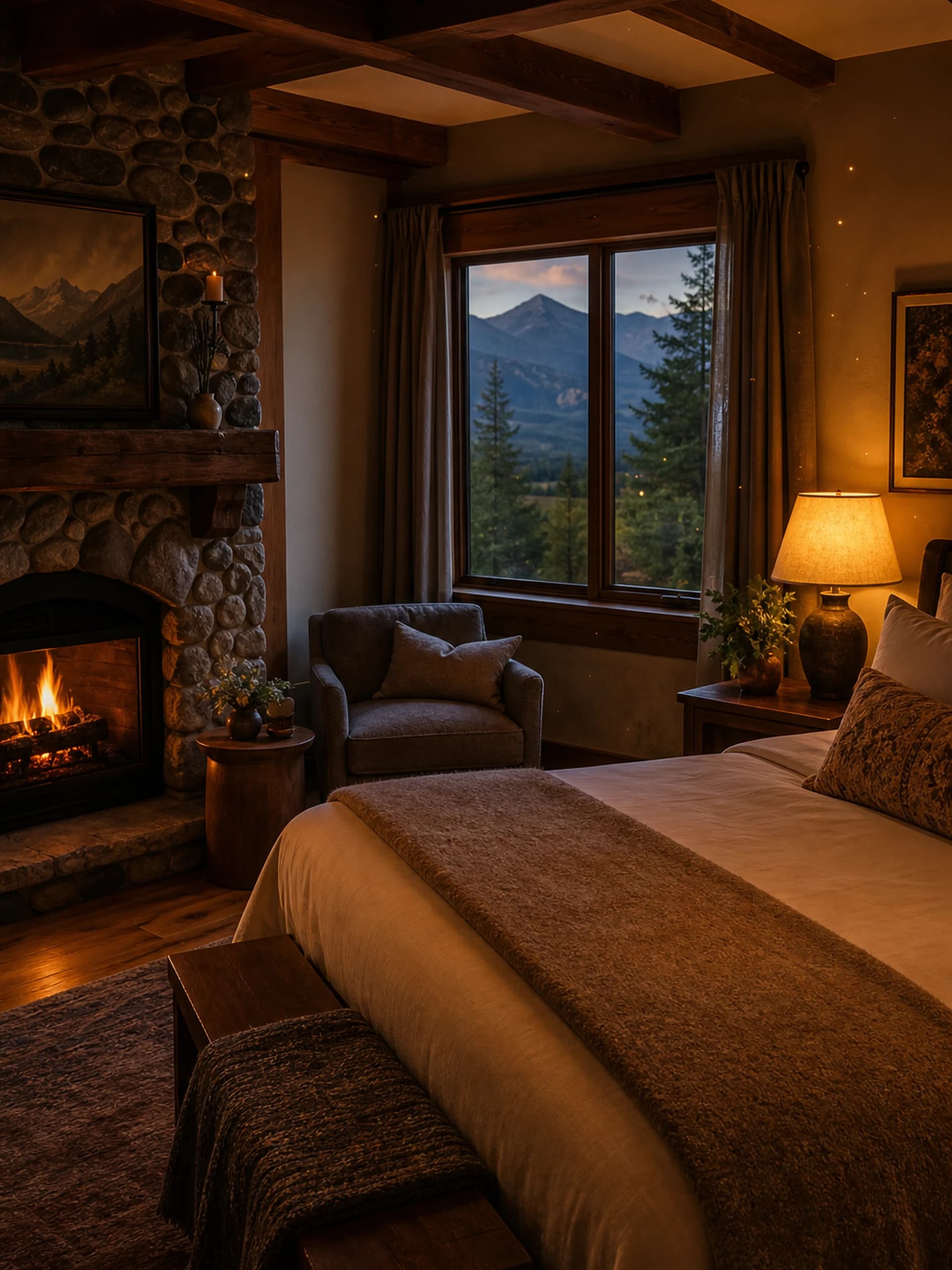 Cedar Bough Room at Cedar & Stone Lodge